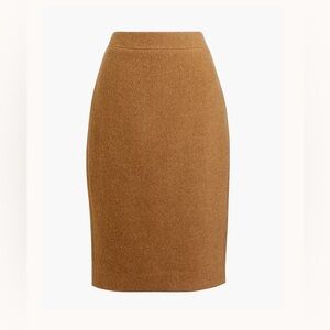 J Crew Wool-blend pencil skirt Camel Size 4